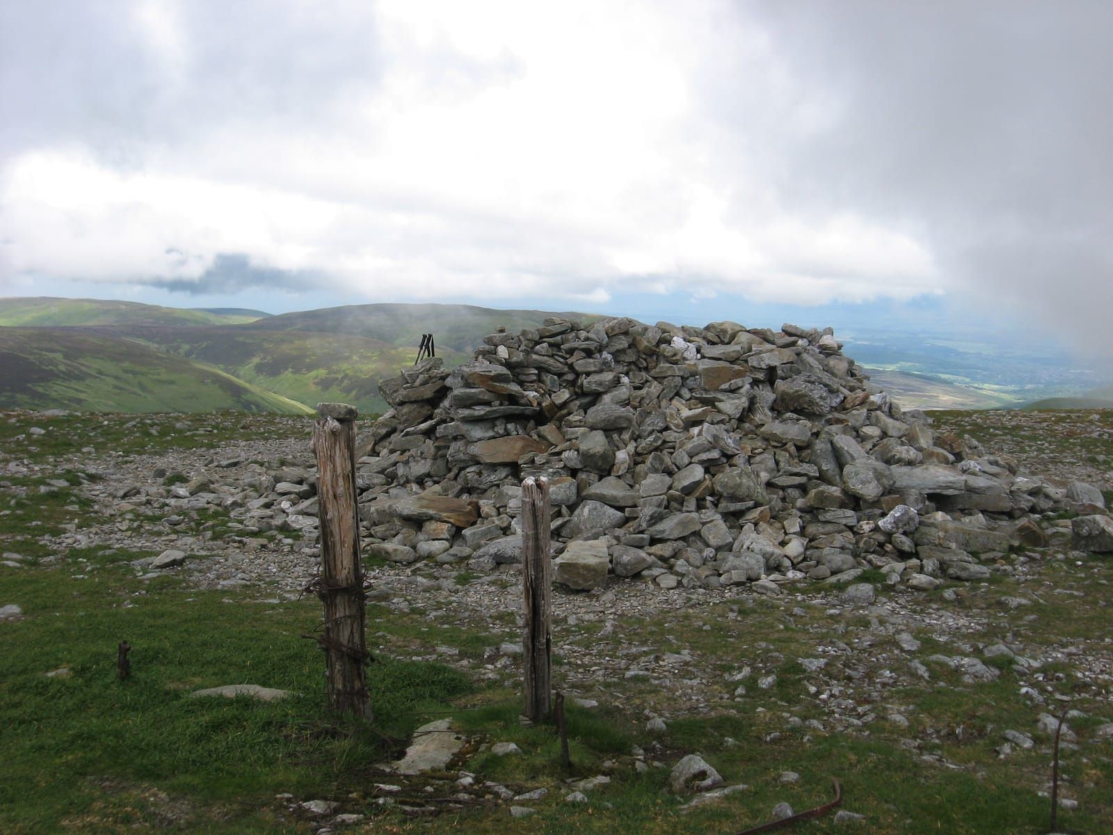 The rocky summit of Ben Chonzie in Perthshire
